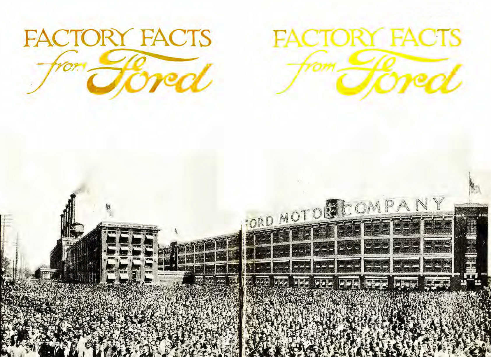 1915 Ford Factory Facts Booklet
